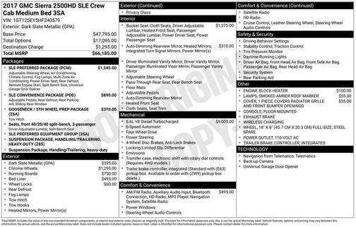 2017 GMC Sierra 2500 SLE