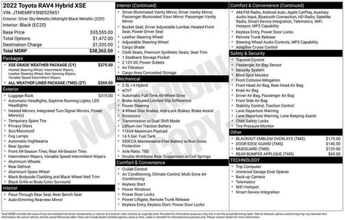 2022 Toyota RAV4 Hybrid SE