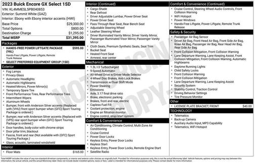 2023 Buick Encore GX Select