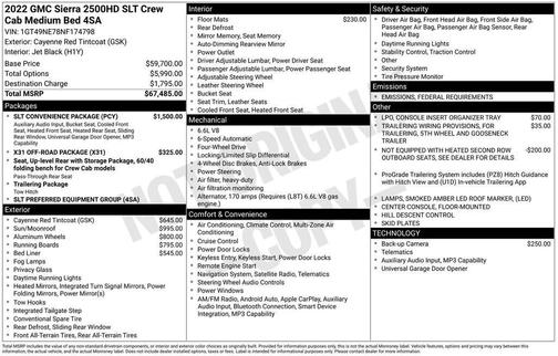 2022 GMC Sierra 2500 SLT