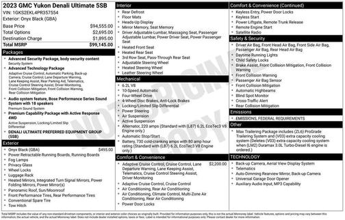 2023 GMC Yukon Denali Ultimate