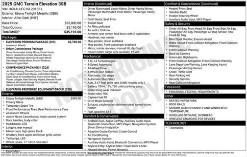 2025 GMC Terrain AWD Elevation