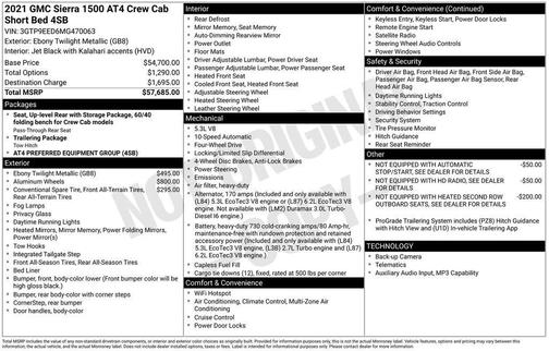 Ebony Twilight Metallic 2021 GMC Sierra 1500 AT4