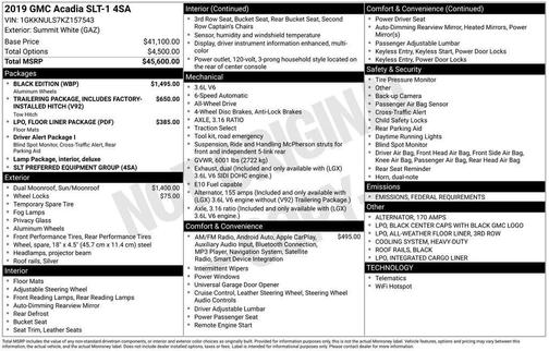 2019 GMC Acadia SLT-1