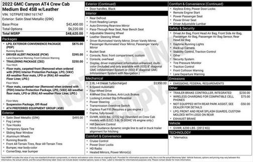 2022 GMC Canyon Base