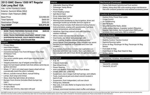 2013 GMC Sierra 1500 Work Truck