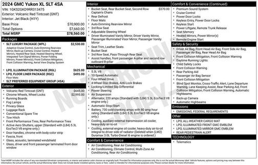 2024 GMC Yukon XL SLT