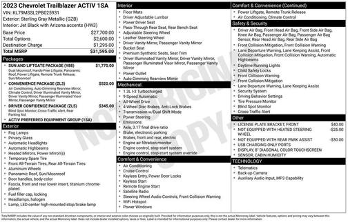 2023 Chevrolet Trailblazer ACTIV