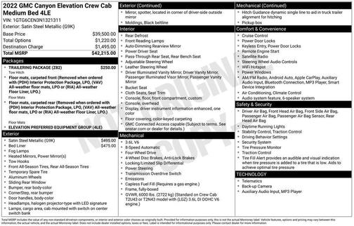Satin Steel Metallic 2022 GMC Canyon Elevation
