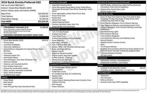 2024 Buick Envista Preferred FWD