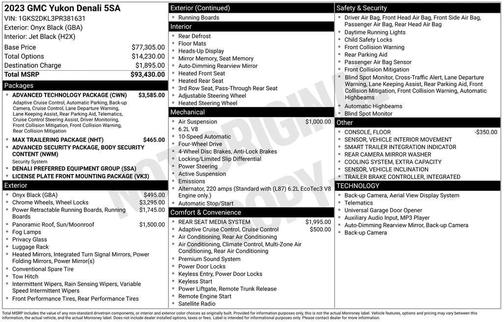 2023 GMC Yukon Denali