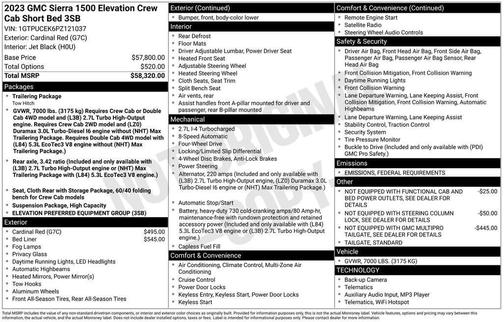 2023 GMC Sierra 1500 Elevation