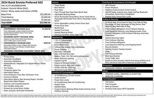 2024 Buick Envista Preferred FWD