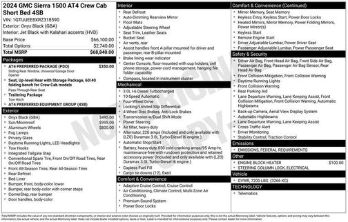 2024 GMC Sierra 1500 AT4
