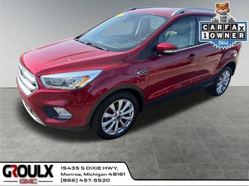 Red 2017 Ford Escape Titanium
