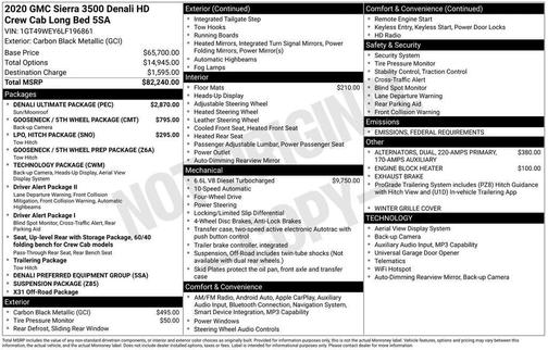 2020 GMC Sierra 3500 Denali