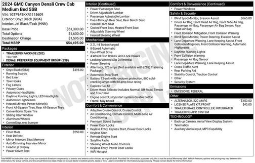 2024 GMC Canyon Denali