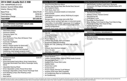 2014 GMC Acadia SLE-2