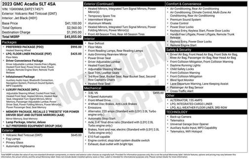 2023 GMC Acadia FWD SLT