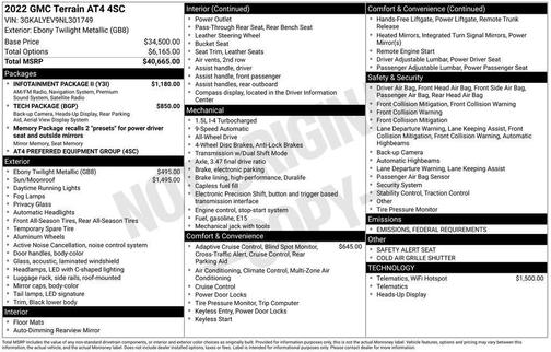 2022 GMC Terrain AWD AT4