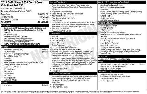 2017 GMC Sierra 1500 Denali