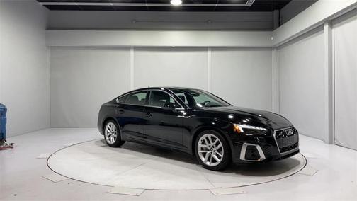 Mythos Black Metallic 2023 Audi A5 Sportback 45 S Line Premium Plus