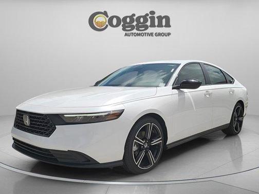 White 2026 Honda Accord Hybrid Sport