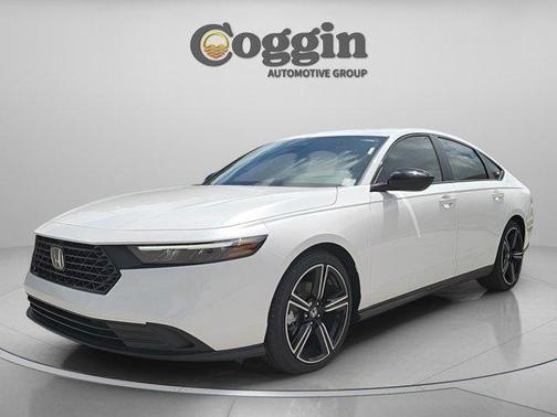 White 2026 Honda Accord Hybrid Sport