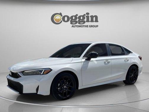 Platinum White Pearl 2025 Honda Civic Hybrid