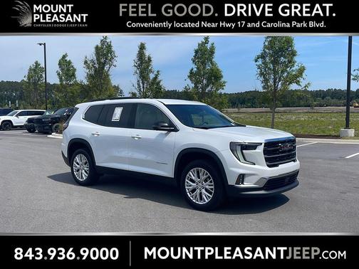 White Frost Tricoat 2024 GMC Acadia FWD Elevation