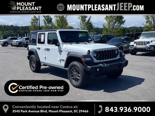 Bright White Clearcoat 2025 Jeep Wrangler Sport S