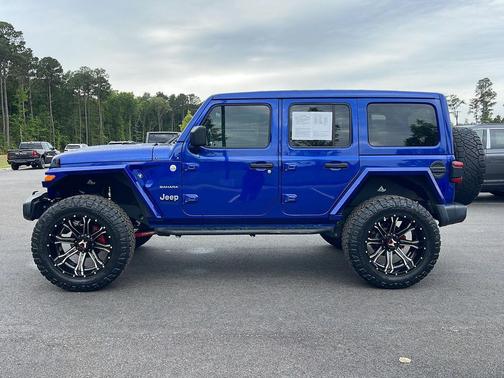 Ocean Blue Metallic Clearcoat 2020 Jeep Wrangler Unlimited Sahara