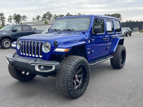 Ocean Blue Metallic Clearcoat 2020 Jeep Wrangler Unlimited Sahara