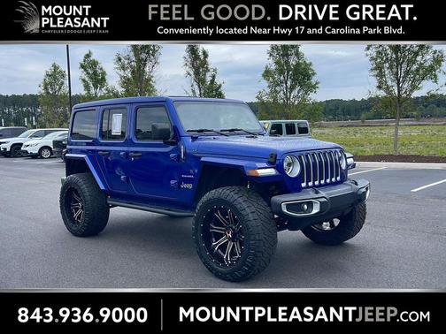 Ocean Blue Metallic Clearcoat 2020 Jeep Wrangler Unlimited Sahara