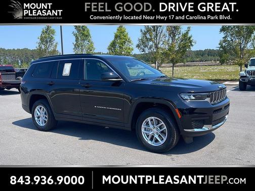 Diamond Black Crystal Pearlcoat 2025 Jeep Grand Cherokee L Laredo