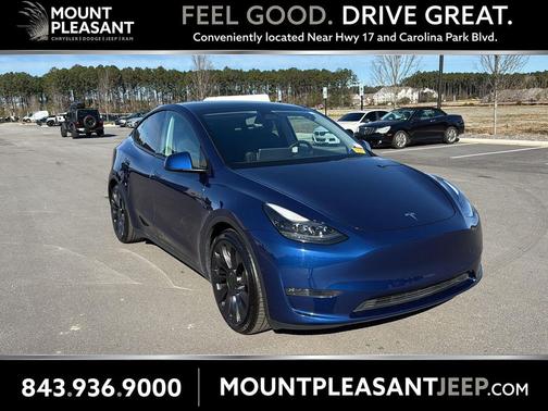 Deep Blue Metallic 2022 Tesla Model Y Performance Dual Motor All-Wheel Drive