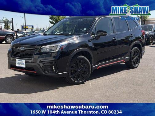 Crystal Black Silica 2021 Subaru Forester Sport