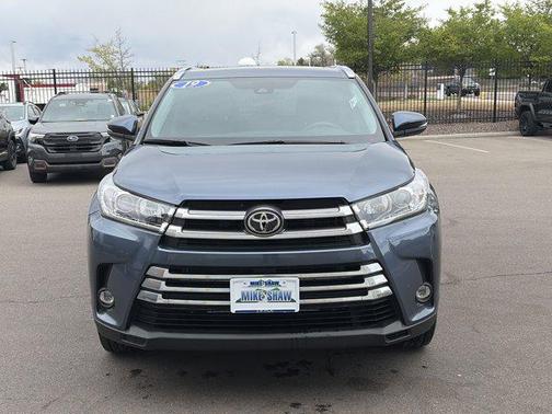 Shoreline Blue Pearl 2019 Toyota Highlander Limited