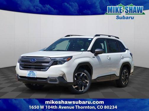 Crystal White Pearl 2026 Subaru Forester Hybrid Limited