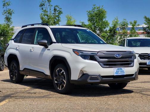 Crystal White Pearl 2026 Subaru Forester Hybrid Limited