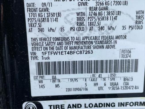 2011 Ford F-150 XLT