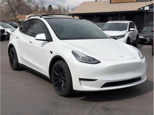 Pearl White Multi-Coat 2021 Tesla Model Y Long Range Dual Motor All-Wheel Drive