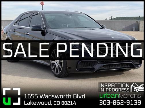 Black 2014 Mercedes-Benz E-Class S 4MATIC