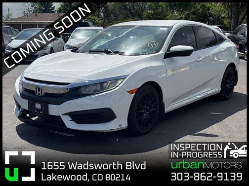Taffeta White 2018 Honda Civic LX
