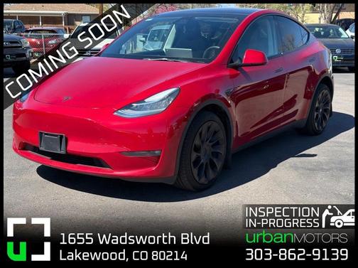 Red 2021 Tesla Model Y Long Range - Coming Soon