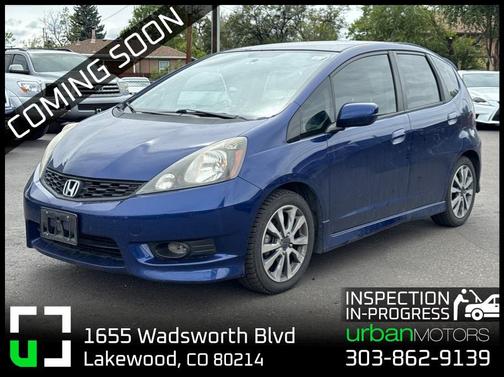 Blue 2012 Honda Fit Sport