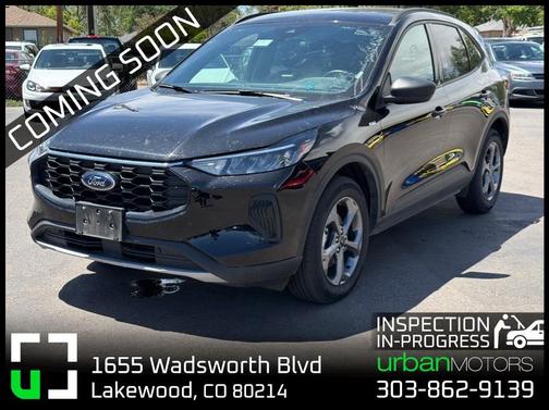Agate Black Metallic 2025 Ford Escape ST-Line
