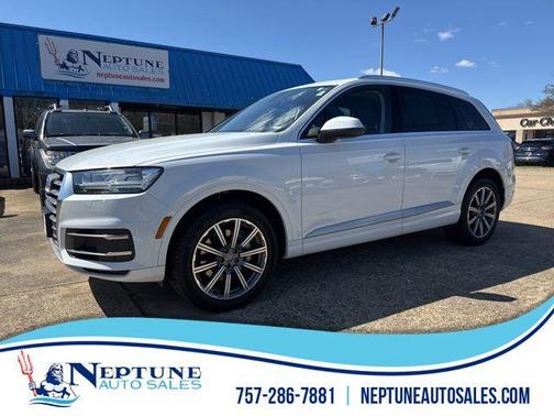Glacier White 2019 Audi Q7 45 Premium Plus
