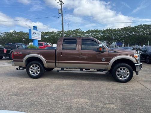 Vermillion Red 2011 Ford F-250 Lariat