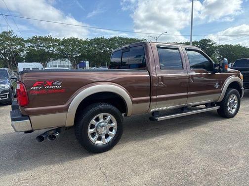 Vermillion Red 2011 Ford F-250 Lariat